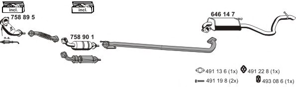 ERNST 250042 Exhaust System